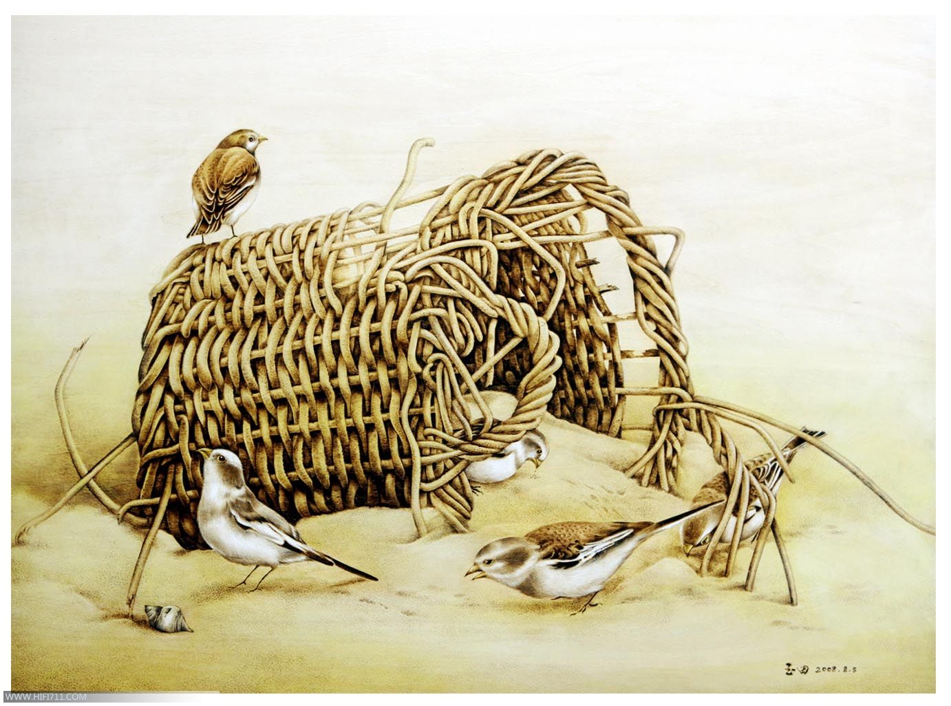 火笔画 火笔画