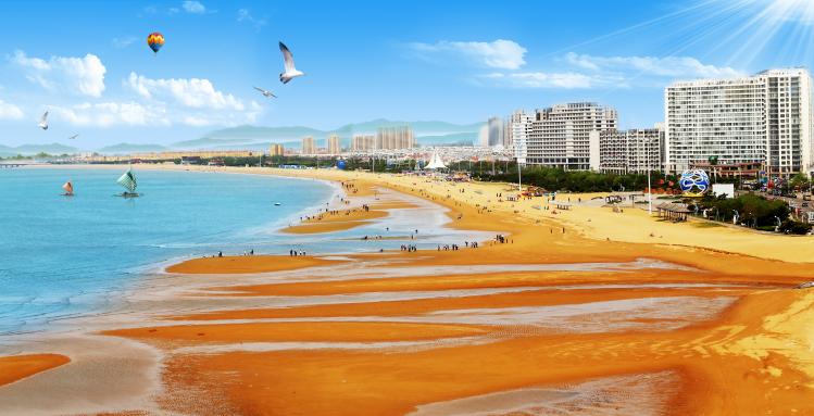 海阳万米金滩 海阳万米金滩