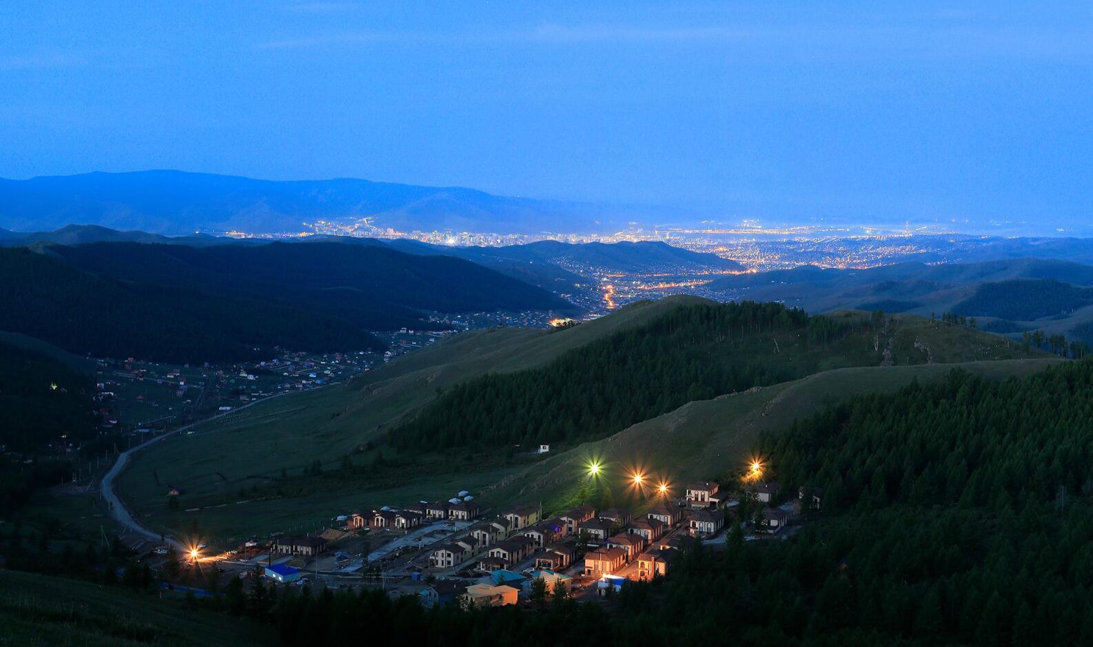 乌兰巴托夜景 乌兰巴托夜景