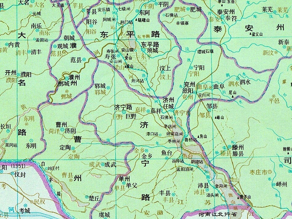 明代济宁路 明代济宁路