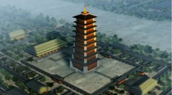 永宁寺复原图 永宁寺复原图