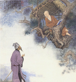 白居易拜访鸟窠和尚 白居易拜访鸟窠和尚