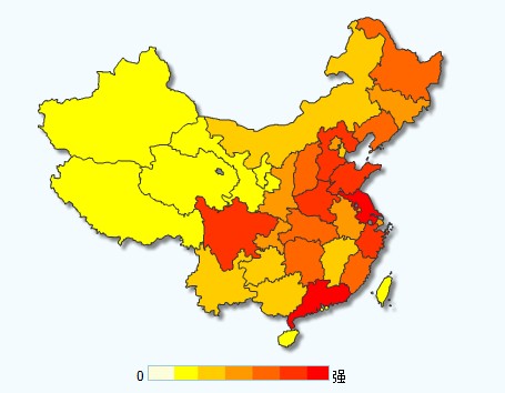 用户访问地区分布 用户访问地区分布