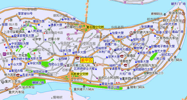 渝中区交通地图 渝中区交通地图