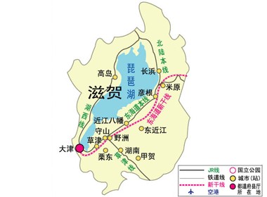 滋贺县交通图 滋贺县交通图