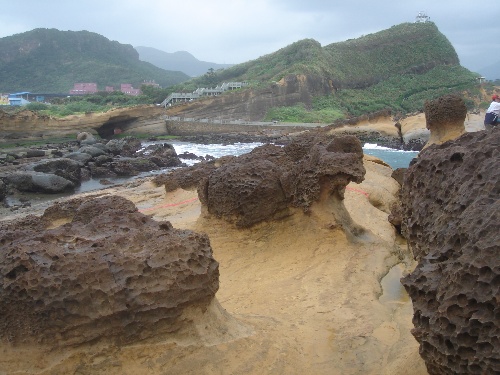 台湾野柳海蚀地貌 台湾野柳海蚀地貌