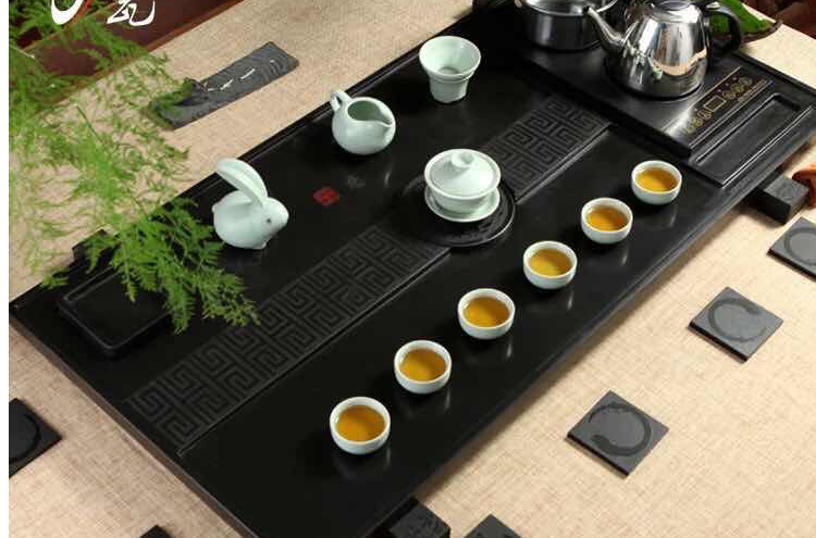 乌金石茶盘 乌金石茶盘