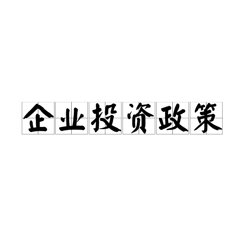 企业投资政策 企业投资政策