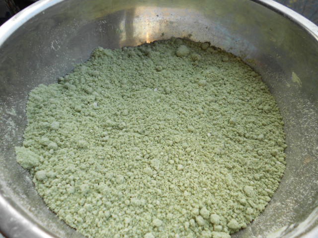 抹茶红豆松糕