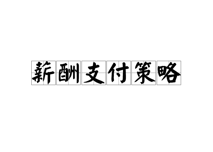 薪酬支付策略 薪酬支付策略