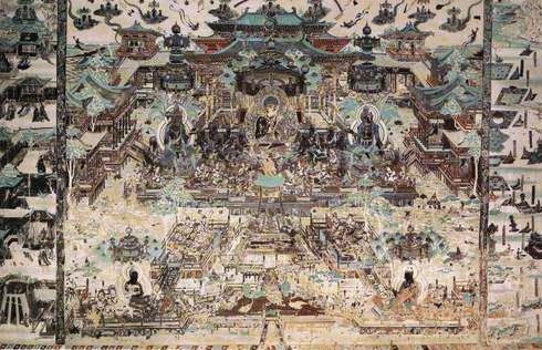 敦煌壁画中的唐代建筑 敦煌壁画中的唐代建筑
