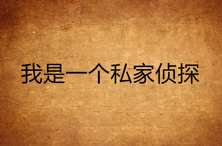 我是一个私家侦探 我是一个私家侦探