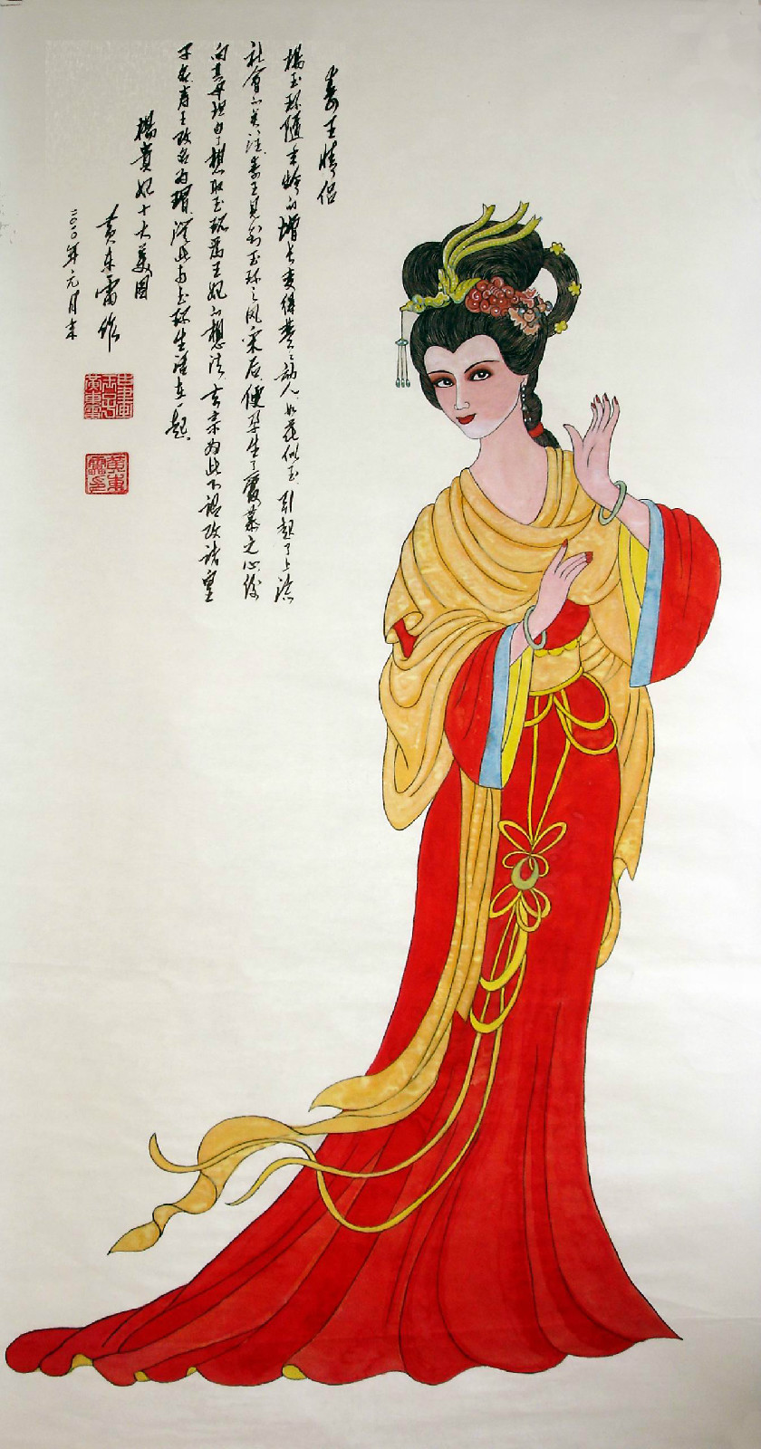 黄东雷工笔画作品《杨贵妃十大美图》 黄东雷工笔画作品《杨贵妃十大美图》