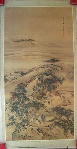 :牧羝图,清代,袁江(1644-1711) :牧羝图,清代,袁江(1644-1711)