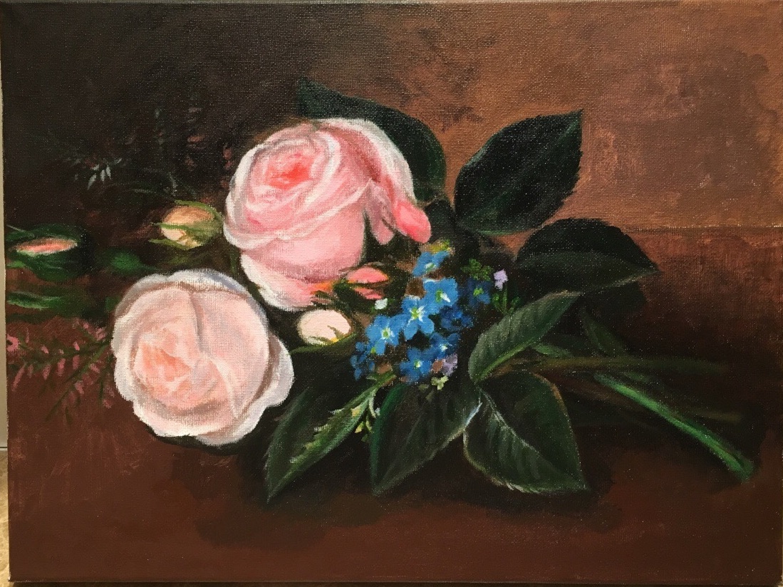 君子以泽绘製的延森蔷薇油画 君子以泽绘製的延森蔷薇油画