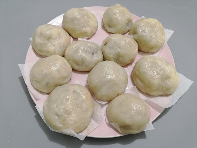 蒸破布子豆包 蒸破布子豆包