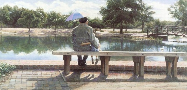 水彩画(以水为媒介调和颜料完成的绘画作品) 水彩画(以水为媒介调和颜料完成的绘画作品)