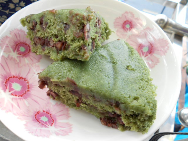 抹茶红豆松糕 抹茶红豆松糕