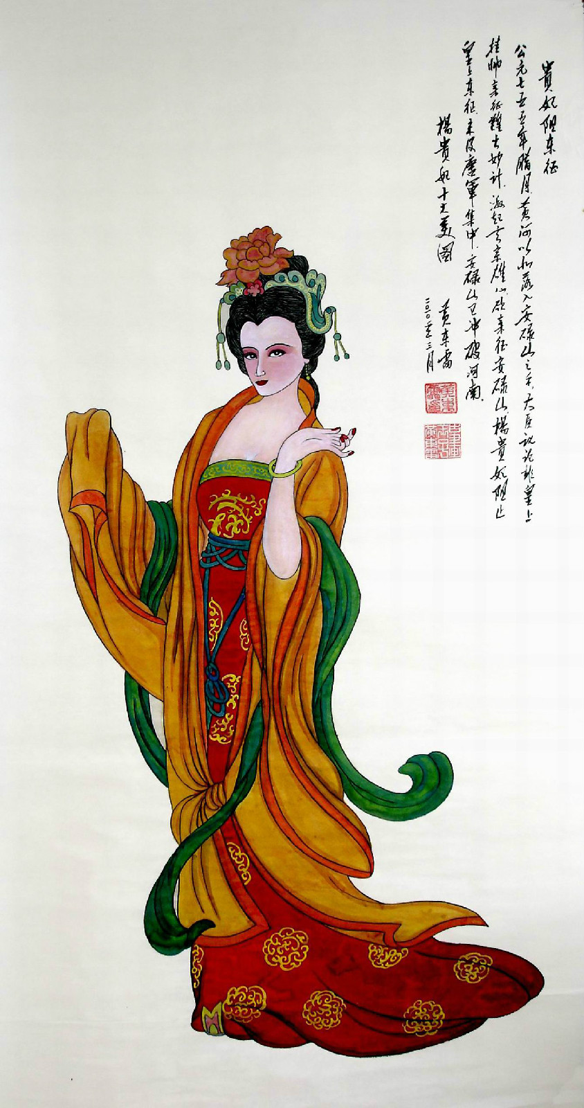 黄东雷工笔画作品《杨贵妃十大美图》 黄东雷工笔画作品《杨贵妃十大美图》