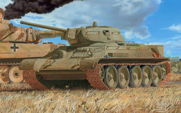 T-34模型包装封面 T-34模型包装封面
