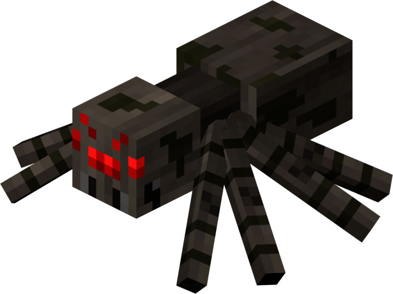 蜘蛛(游戏Minecraft中的一种生物) 蜘蛛(游戏Minecraft中的一种生物)