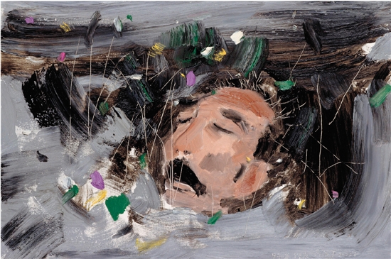 吴冠中油画《野草》 吴冠中油画《野草》