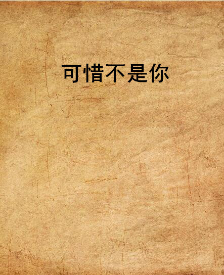 可惜不是你(暗夜文学网小说) 可惜不是你(暗夜文学网小说)