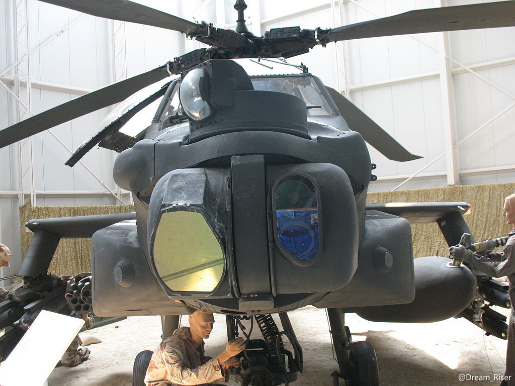 AH-64头部的航电舱 AH-64头部的航电舱