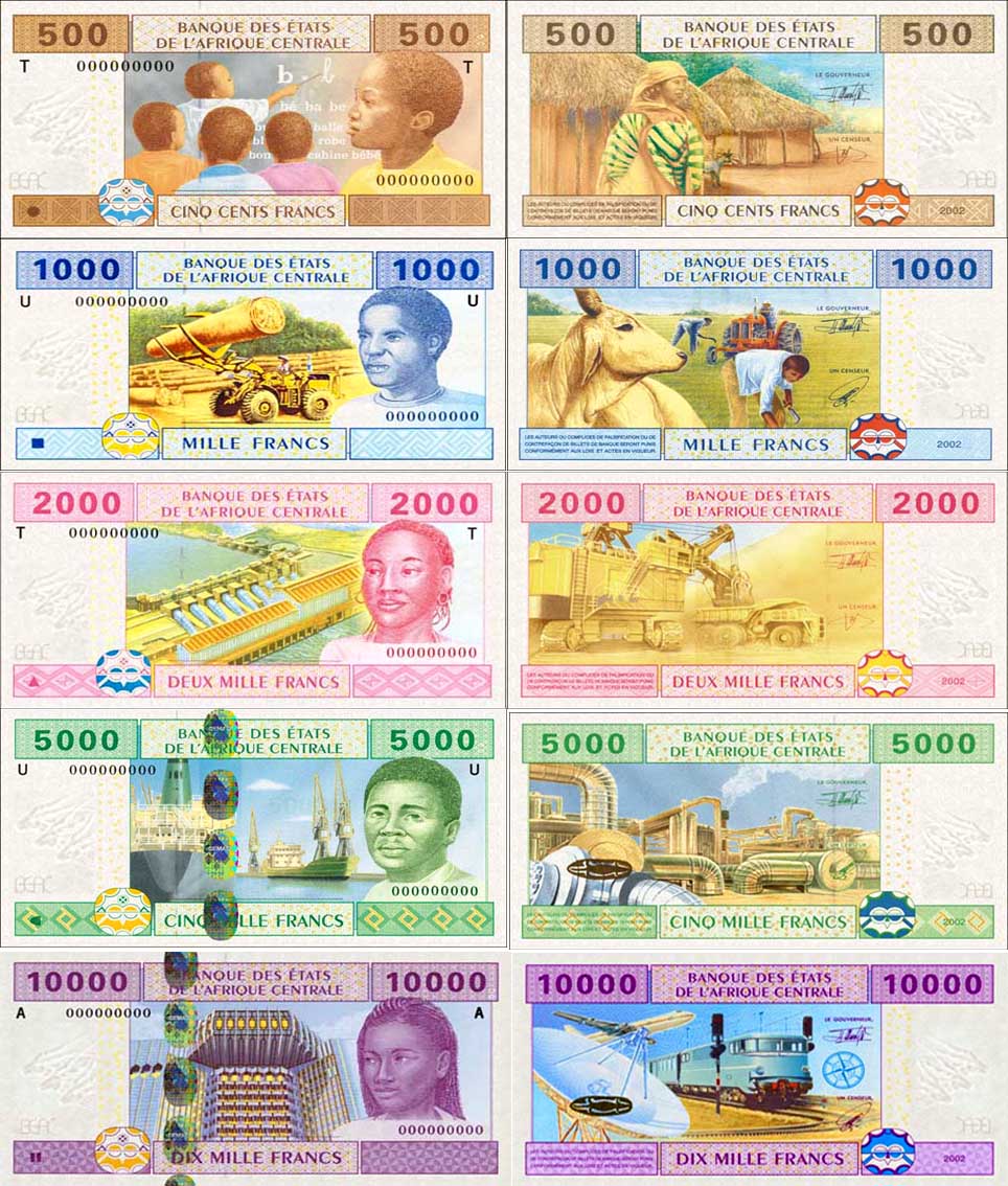 2002版中非金融共同体法郎 2002版中非金融共同体法郎