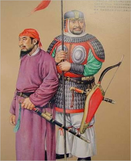 隋朝军服复原图 隋朝军服复原图