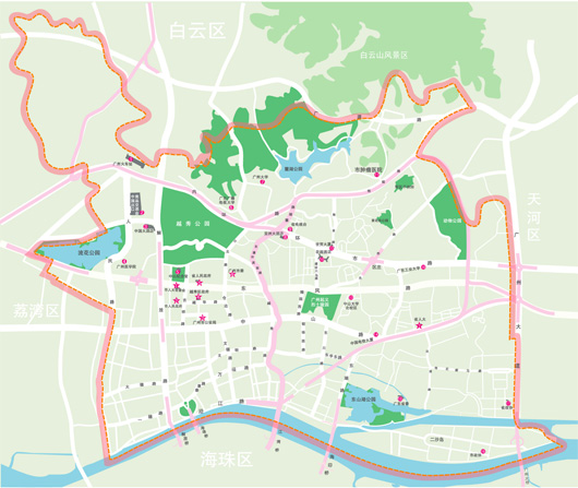 越秀区地图 越秀区地图