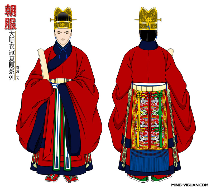 朝服(古代君臣百官的议政之服) 朝服(古代君臣百官的议政之服)
