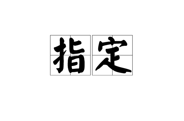 指定 指定