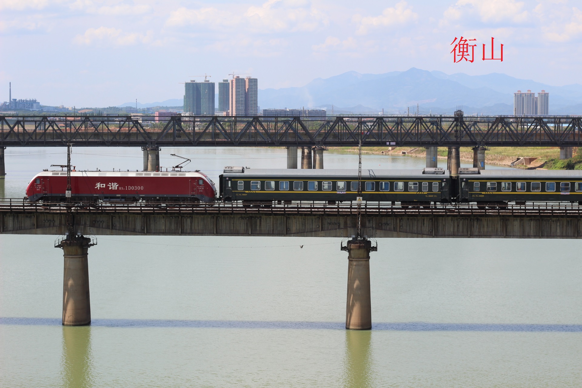 耒水河口京广铁路桥 耒水河口京广铁路桥