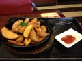 铁板香肠薯条