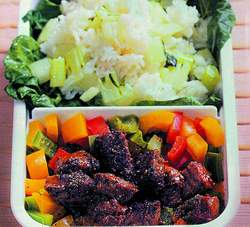 甜椒牛柳菜饭 甜椒牛柳菜饭