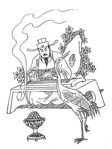 图片:一琴一鹤 图片:一琴一鹤