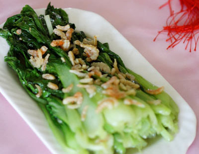 虾米炒青菜 虾米炒青菜