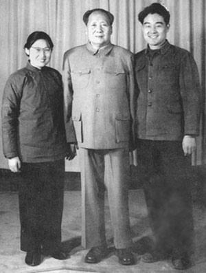 毛泽东与李敏和孔令华 毛泽东与李敏和孔令华