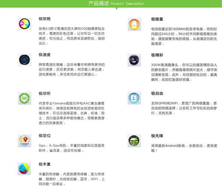 官方的介绍(与实际有所出入) 官方的介绍(与实际有所出入)