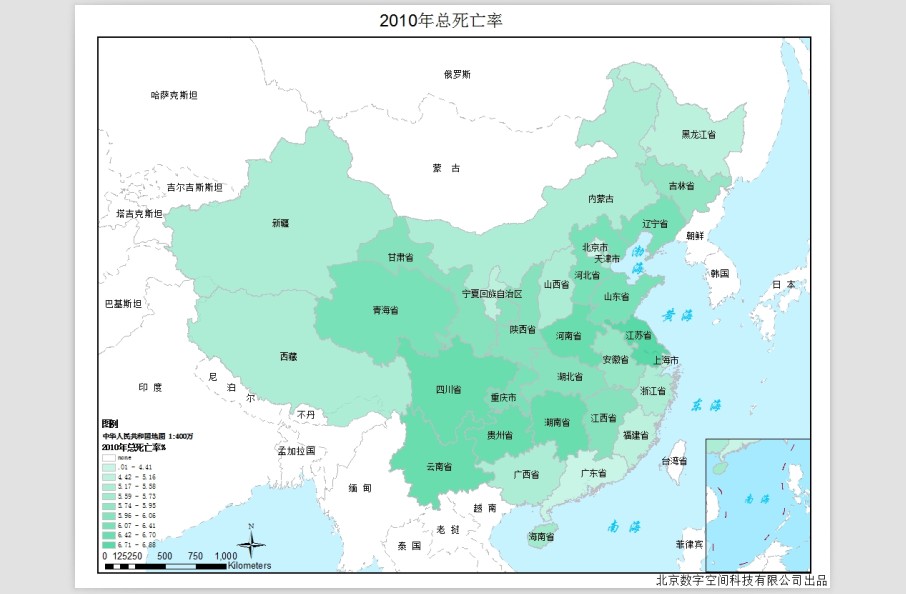 我国2010年各省死亡率 我国2010年各省死亡率