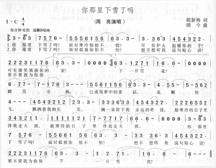 你那里下雪了吗 你那里下雪了吗