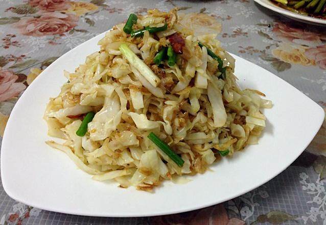 虾皮凉拌捲心菜 虾皮凉拌捲心菜