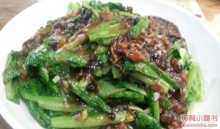 豆豉鲮鱼炒油麦菜