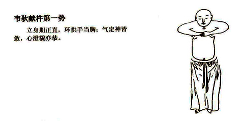 少林易筋经韦驮献杵 少林易筋经韦驮献杵
