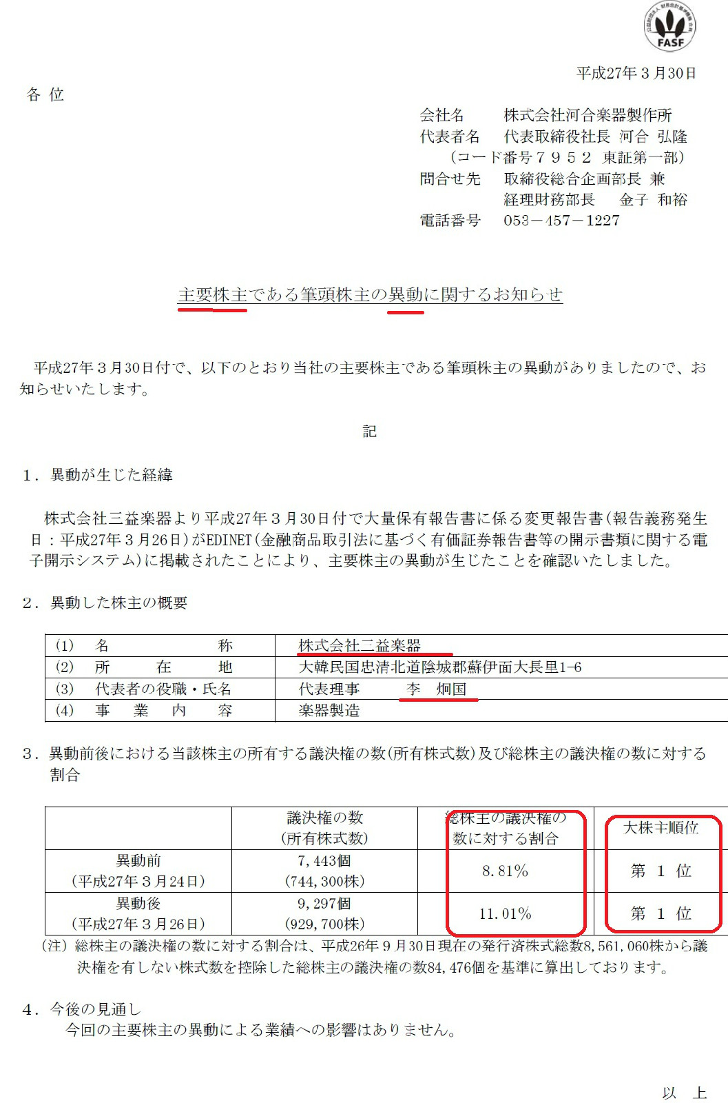 三益收购卡瓦依 三益收购卡瓦依