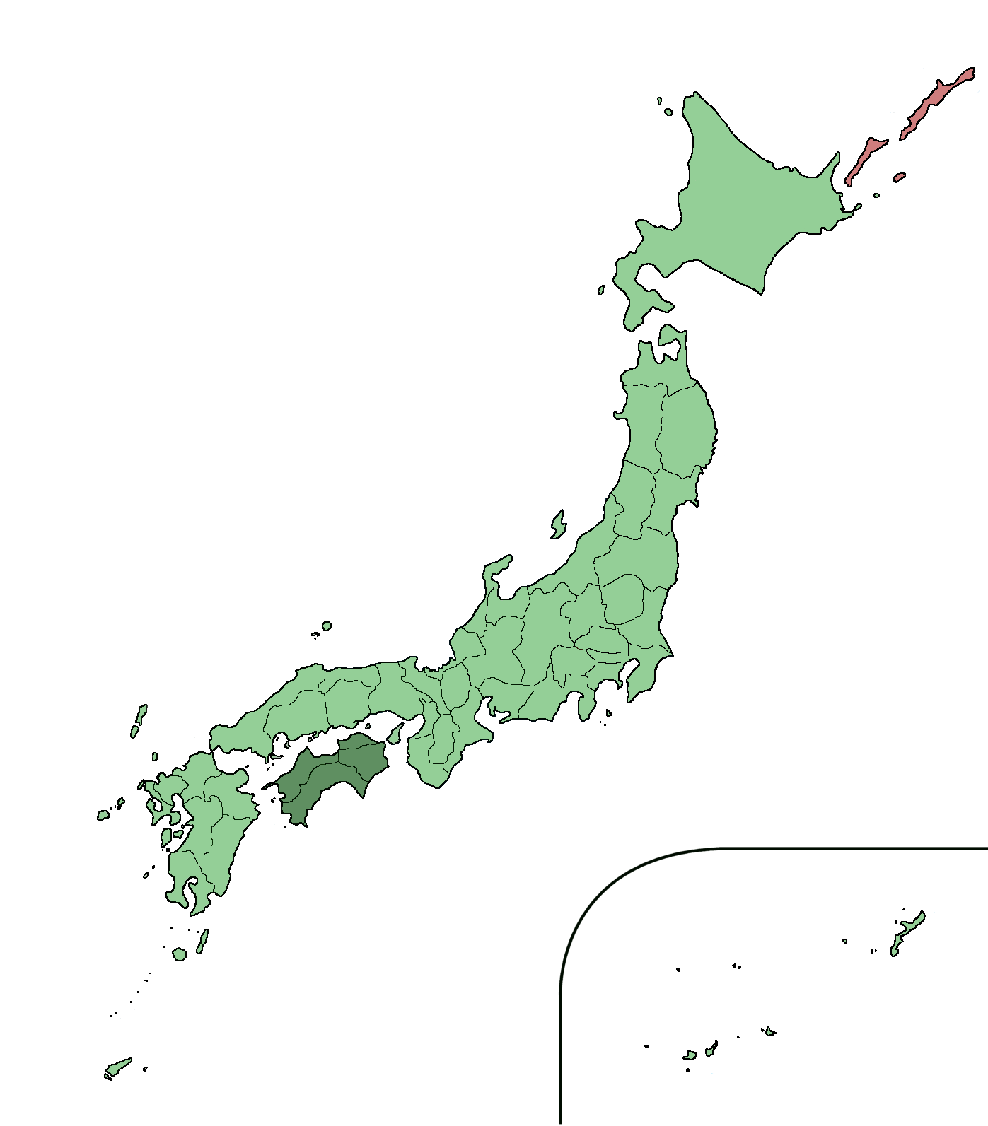 四国位置 四国位置