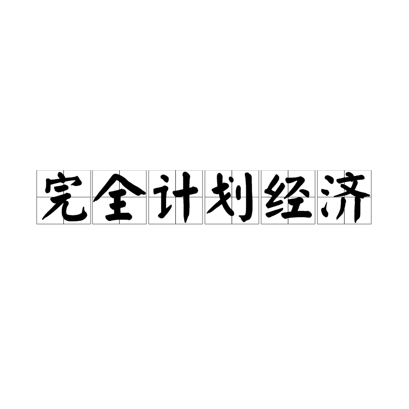 完全计画经济 完全计画经济