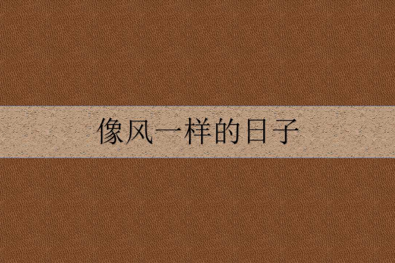 像风一样的日子 像风一样的日子