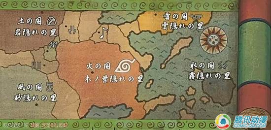 火影忍者地图 火影忍者地图